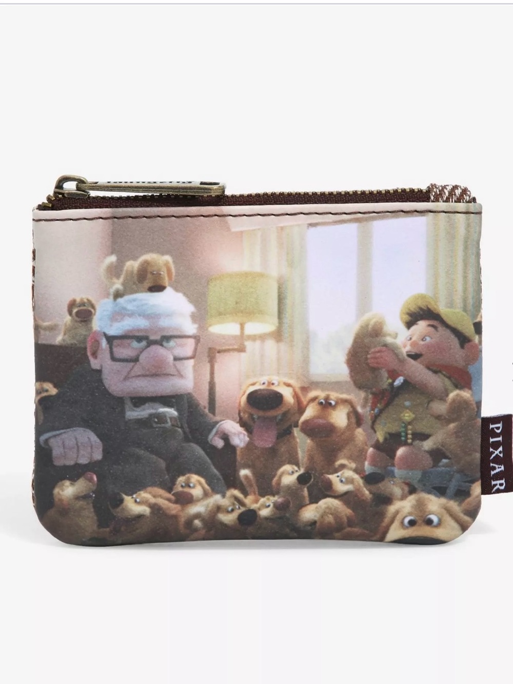 Loungefly Disney Pixar Up Carl & Russell Puppies Portrait Coin Purse
